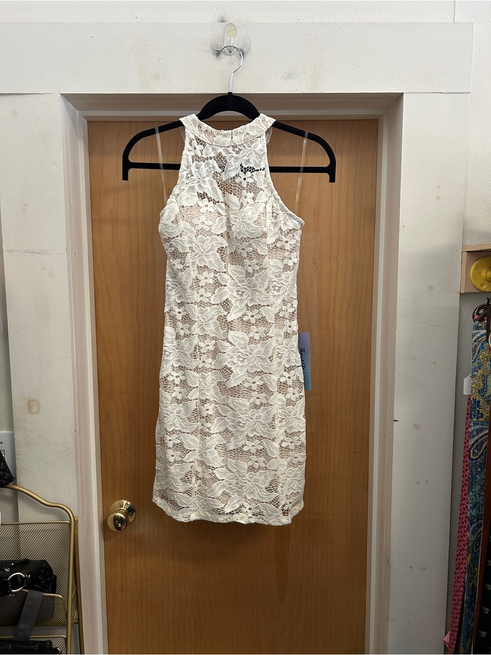 NWT! Speechless Lace Fitted Mini Dress in White - size 13